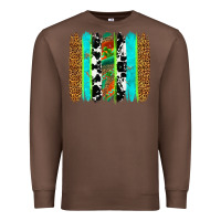 Chestnut western brushstrokes Premium Sweatshirt - OliviaCreatesArt