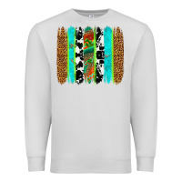 Dove Grey western brushstrokes Premium Sweatshirt - OliviaCreatesArt