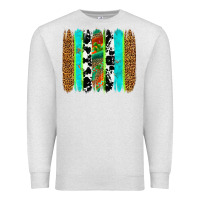 Oatmeal Heather western brushstrokes Premium Sweatshirt - OliviaCreatesArt