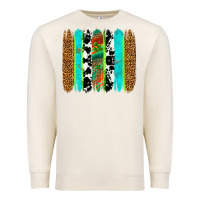 Sandshell western brushstrokes Premium Sweatshirt - OliviaCreatesArt