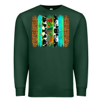 Sports Green western brushstrokes Premium Sweatshirt - OliviaCreatesArt