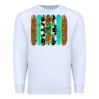 White western brushstrokes Premium Sweatshirt - OliviaCreatesArt