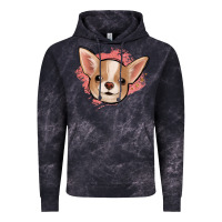 Cloud Black chihuahua pink glitter Vintage Hoodie - Jasminsmagicworld