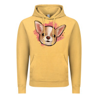 Vintage Mustard chihuahua pink glitter Vintage Hoodie - Jasminsmagicworld