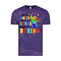 Cloud Purple in a world where you can be anything be kind Vintage Tee - MaliasSmallBusiness