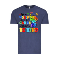 Vintage Denim in a world where you can be anything be kind Vintage Tee - MaliasSmallBusiness