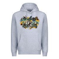 Heather Grey Rodeo mom mother's day Premium Hoodie - HowdyJamesFarm