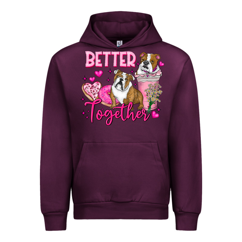 Be Mine Valentine Dog Urban Hoodie by CowhideDigitalArt | Teevron