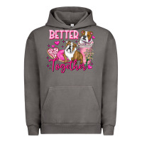 Pigment Tornado Be Mine Valentine Dog Urban Hoodie - CowhideDigitalArt