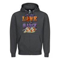 Smoke for the love of the game basketball Zipper Hoodie - HowdyJamesFarm
