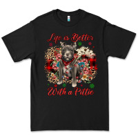 Black Christmas life is better with a pittie Premium Tee - JahusDesignShop