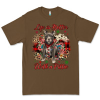 Cacao Christmas life is better with a pittie Premium Tee - JahusDesignShop