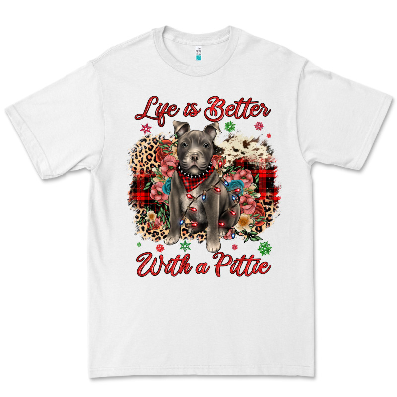 Christmas Life Is Better With A Pittie Premium Tee by JahusDesignShop | Teevron