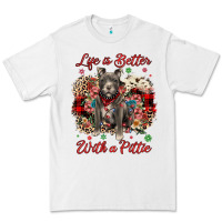 White Christmas life is better with a pittie Premium Tee - JahusDesignShop