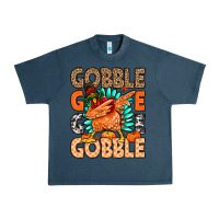 Midnight Navy Gobble Gobble Gobble Urban Heavy Tee - MaliasSmallBusiness
