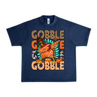 Navy Gobble Gobble Gobble Urban Heavy Tee - MaliasSmallBusiness