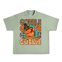 Oil Green Gobble Gobble Gobble Urban Heavy Tee - MaliasSmallBusiness