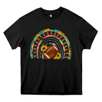 Black football rainbow Heavy Core Tee - Artiststas