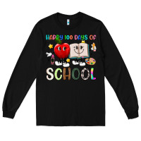 Black happy 100 days of school Long Sleeve Tee - Artiststas