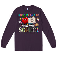 Happy 100 Days Of School Long Sleeve Tee | Teevron