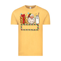 Vintage Mustard christmas santa custom name Vintage Tee - MaliasSmallBusiness