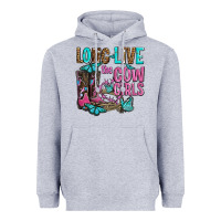 Heather Grey long live the cowgirls olivia Heavyweight Hoodie - OliviaCreatesArt