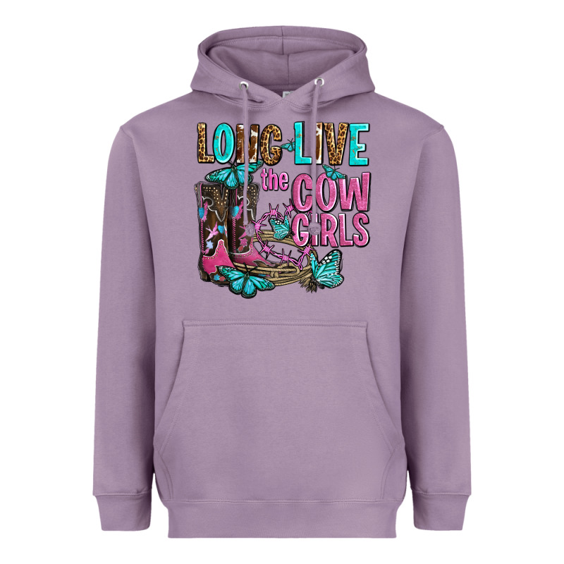 Long Live The Cowgirls Olivia Heavyweight Hoodie by OliviaCreatesArt | Teevron