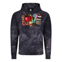 Cloud Black love teacher Vintage Hoodie - NancyCooperArtShop
