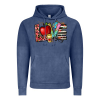 Vintage Denim love teacher Vintage Hoodie - NancyCooperArtShop