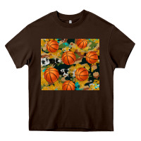 Chocolate Brown basketball tumbler Heavy Core Tee - Artiststas