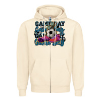 Sandshell Game day soccer Zipper Hoodie - HowdyJamesFarm