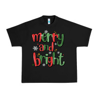 Black merry and bright Urban Heavy Tee - MaliasSmallBusiness