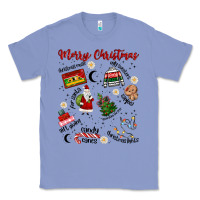 Colony Blue Merry Christmas Classic Tee - MaliasSmallBusiness