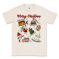Natural Merry Christmas Classic Tee - MaliasSmallBusiness