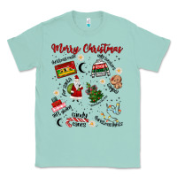 Seafoam Merry Christmas Classic Tee - MaliasSmallBusiness