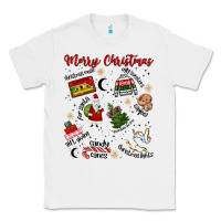 White Merry Christmas Classic Tee - MaliasSmallBusiness