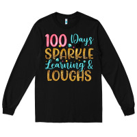 Black 100 days of sparkle learning and loughs Long Sleeve Tee - Artiststas