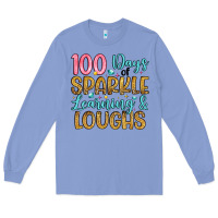 Colony Blue 100 days of sparkle learning and loughs Long Sleeve Tee - Artiststas