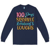 Navy 100 days of sparkle learning and loughs Long Sleeve Tee - Artiststas