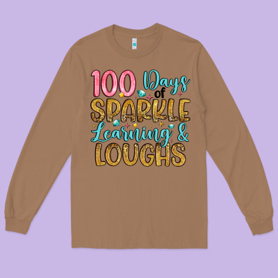 100 Days Of Sparkle Learning And Loughs Long Sleeve Tee Designed By Artiststas