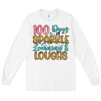 White 100 days of sparkle learning and loughs Long Sleeve Tee - Artiststas