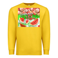 Lemon Watermelon and coconut summer 20oz skinny tumbler Premium Sweatshirt - FaDigitalArtStudio