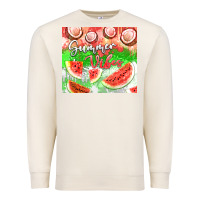 Sandshell Watermelon and coconut summer 20oz skinny tumbler Premium Sweatshirt - FaDigitalArtStudio