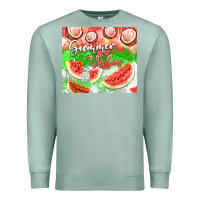 Seafoam Watermelon and coconut summer 20oz skinny tumbler Premium Sweatshirt - FaDigitalArtStudio