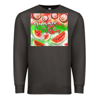 Smoke Watermelon and coconut summer 20oz skinny tumbler Premium Sweatshirt - FaDigitalArtStudio