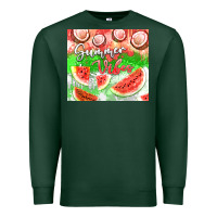Sports Green Watermelon and coconut summer 20oz skinny tumbler Premium Sweatshirt - FaDigitalArtStudio