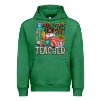 Emerald Just a Small Town Teacher Urban Hoodie - CowhideDigitalArt
