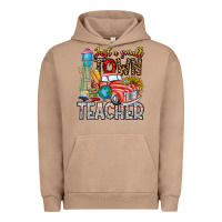 Pigment Burro Just a Small Town Teacher Urban Hoodie - CowhideDigitalArt