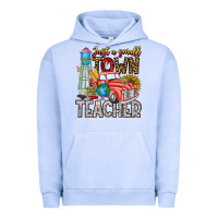 Pigment Grape Ice Just a Small Town Teacher Urban Hoodie - CowhideDigitalArt