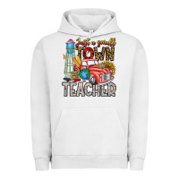 Pigment Lunar Rock Just a Small Town Teacher Urban Hoodie - CowhideDigitalArt